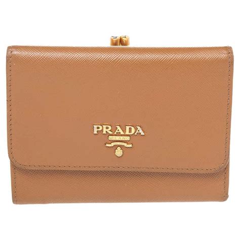 prada red wallet|Prada trifold wallet.